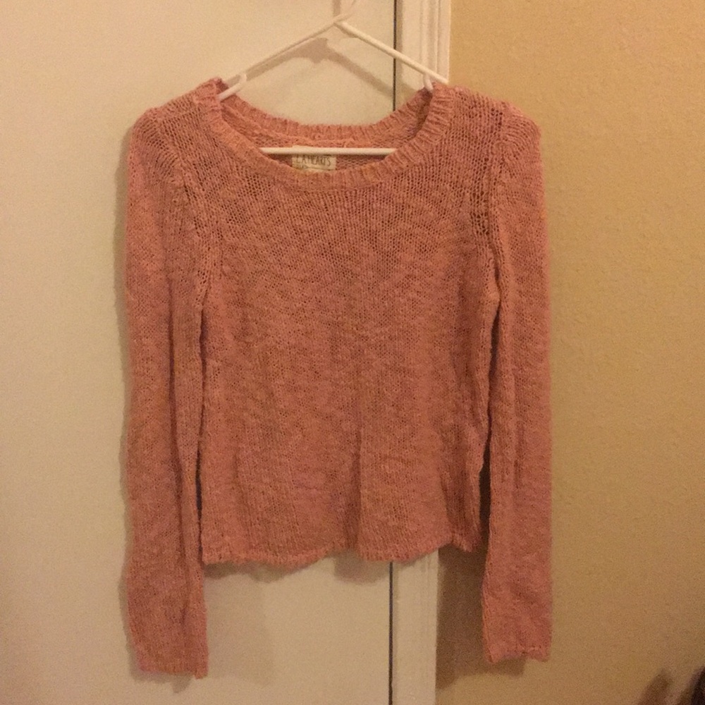 Pink Knit Sweater (Pacsun)